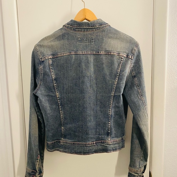 fcuk cropped jean jacket (M) - Picture 7 of 11